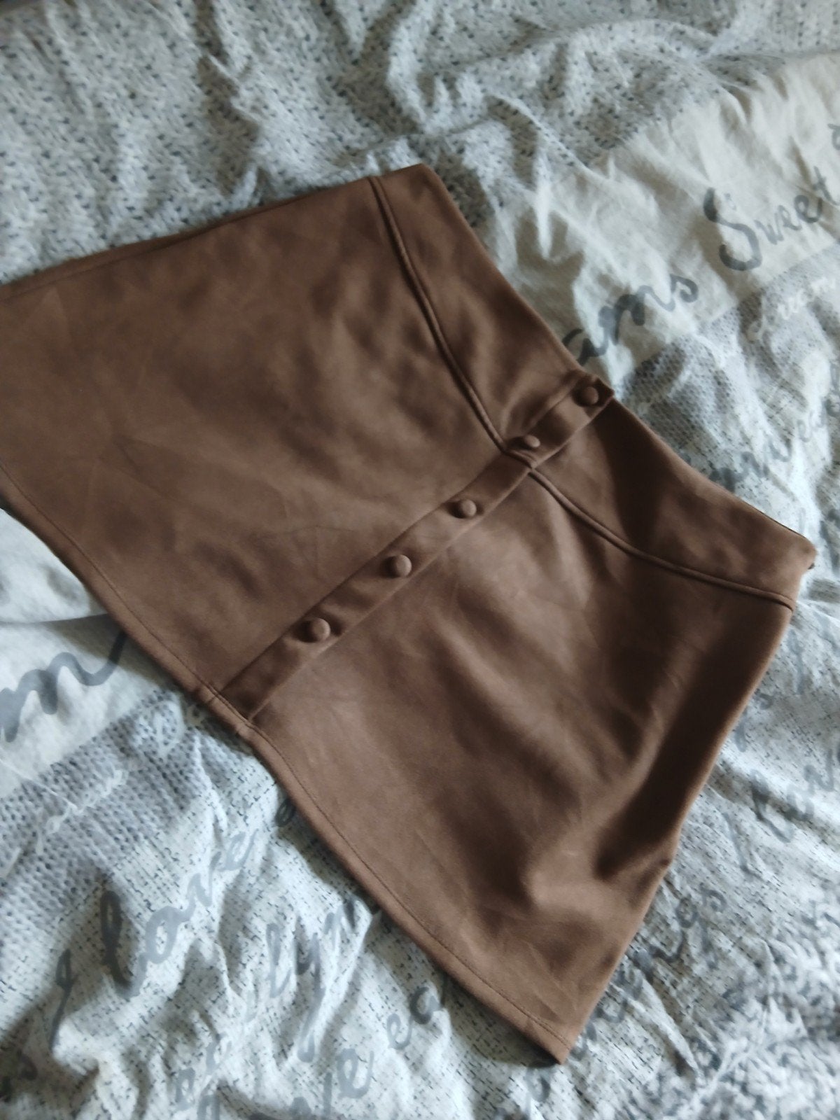 Bruin rokje maat 44 in nieuwstaat, Bruin, Primark, Maat 42/44 (L), Nieuw