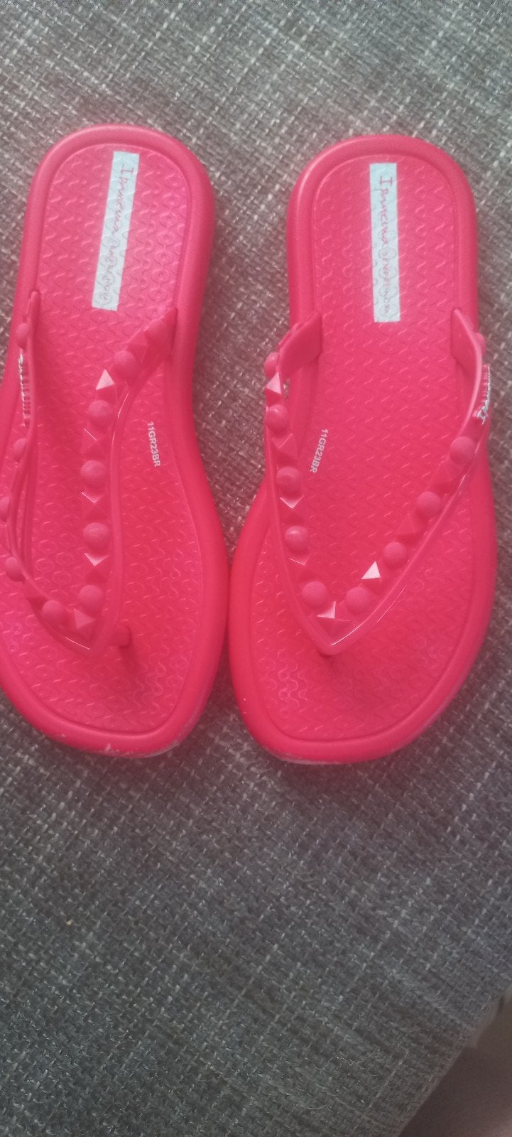 IPANEMA SLIPPERS PINK/ROZE/ROOD MT 33/34, Meisje, Ophalen of Verzenden, Zo goed als nieuw, Ipanema