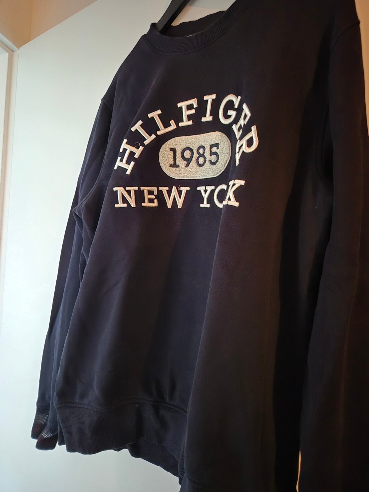 Tommy hilfiger heren sweater, Kleding | Heren, Verzenden, Zo goed als nieuw, Blauw