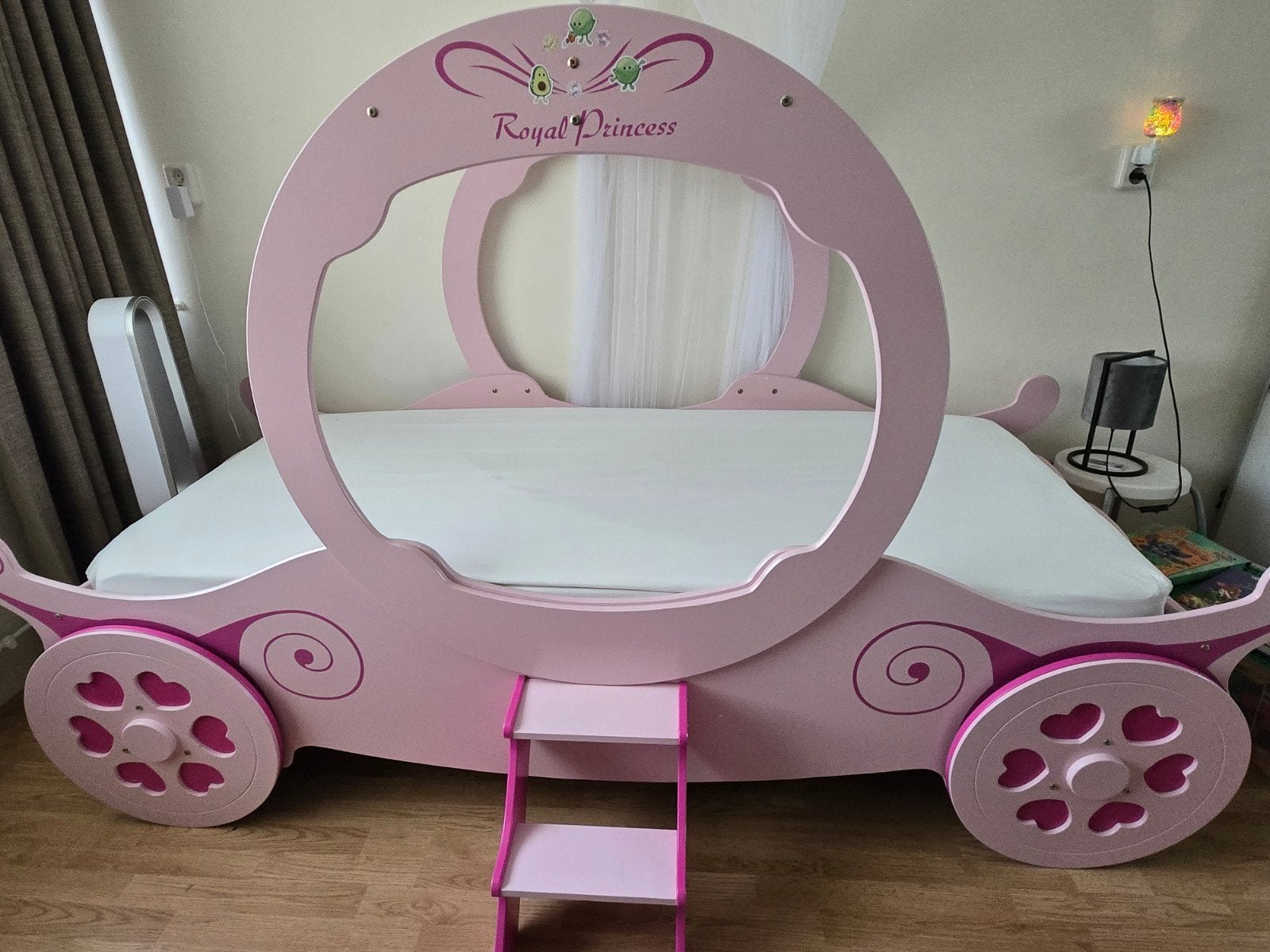 Koetsbed kinderbed meisjes bed nieuwprijs €769, Ophalen, 85 tot 100 cm, Gebruikt, Lattenbodem