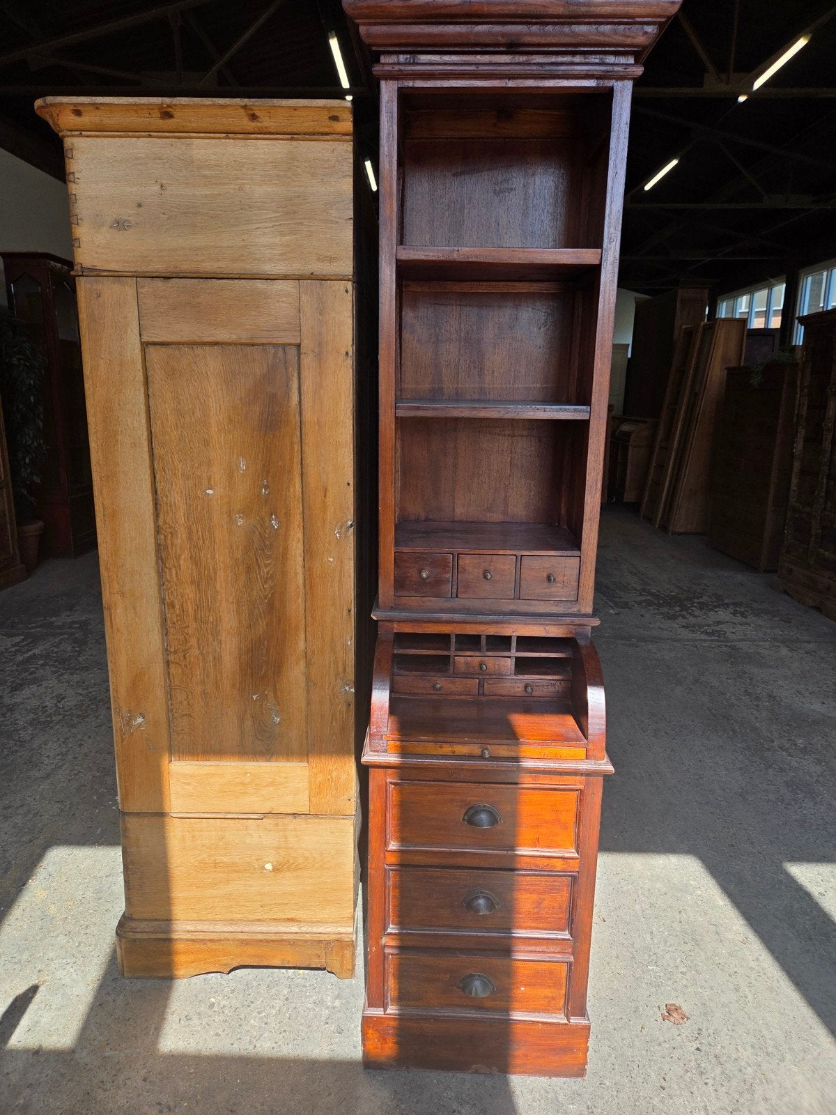 Prachtige antieke boekenkast ~ ladekast ~ secretaire, Ophalen