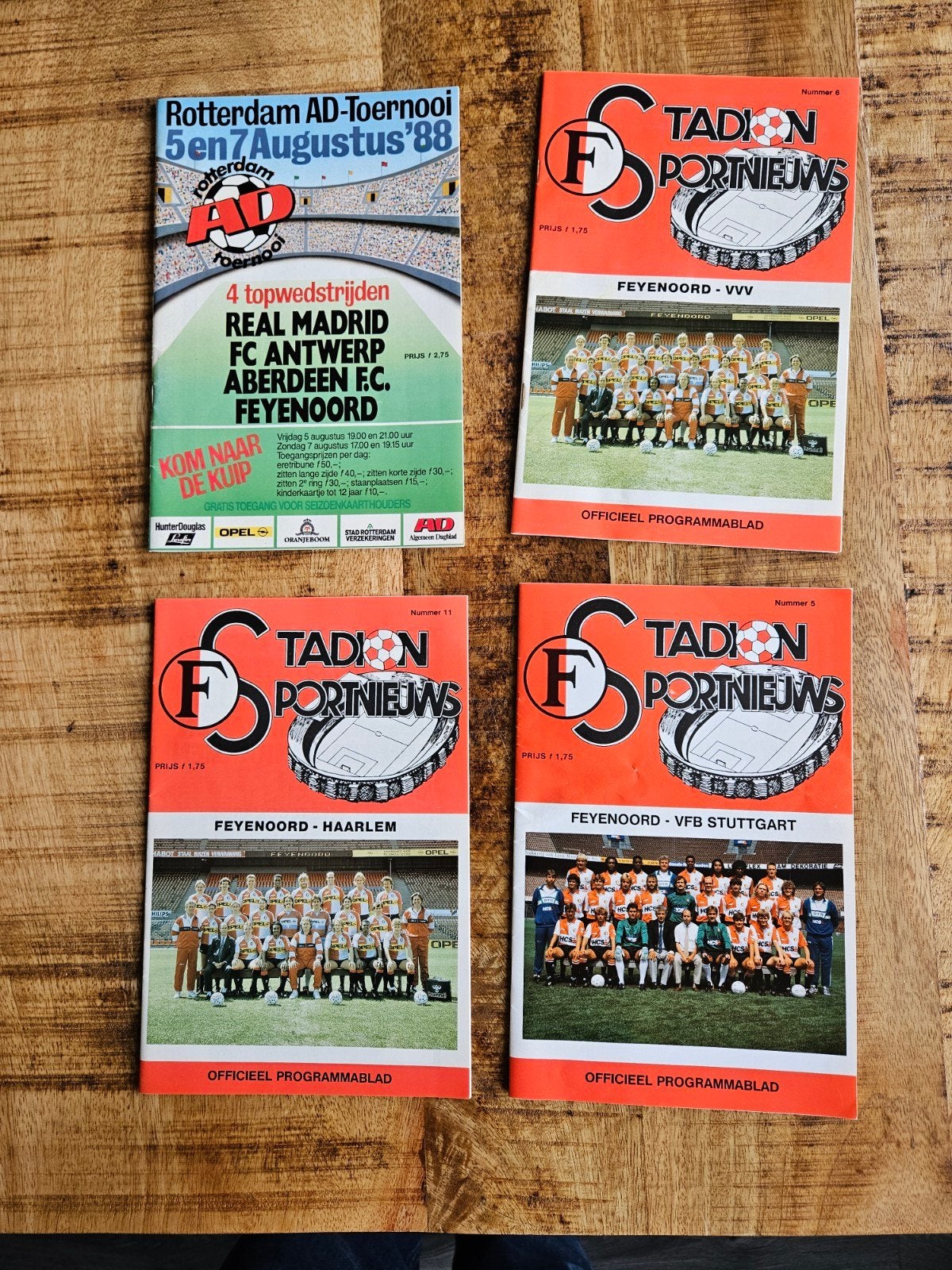 Feyenoord Stadion Sportnieuws Programma's 1988 1989, Ophalen of Verzenden, Gelezen, Balsport