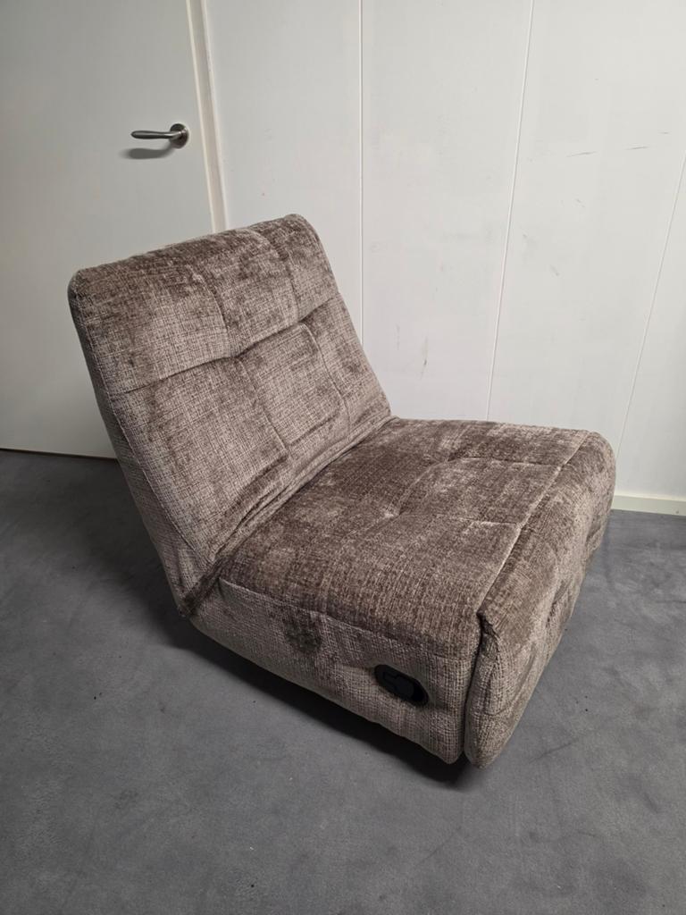 Relaxfauteuil Chill Clay - Schommel, Ligstand & Draaibaar, Ophalen, Modern, Comfort, 75 tot 100 cm, Zo goed als nieuw