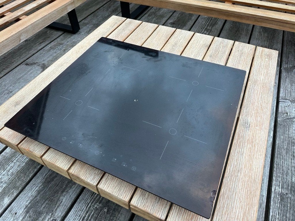 IKEA inbouw inductiekookplaat – 4 zones – werkend, Witgoed en Apparatuur, Kookplaten, Gebruikt, Inbouw, Inductie, 4 kookzones