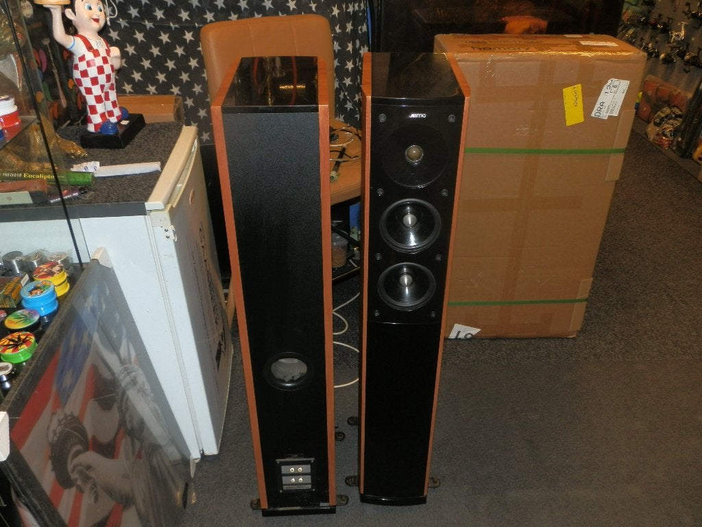Luidsprekers Jamo Studio S 606 vloerstaand, Audio, Tv en Foto, Luidsprekers, Vloerstaande luidspreker, Gebruikt, 120 tot 150 watt