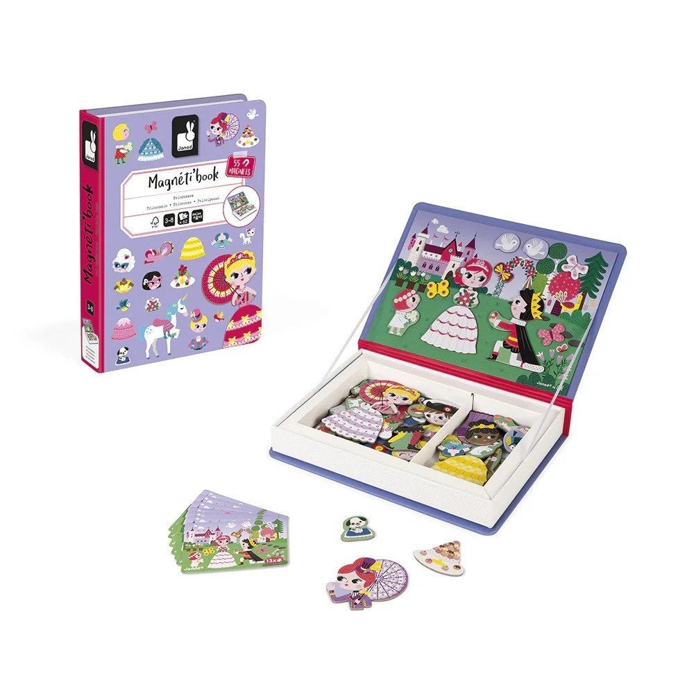 Janod Magneetboek Prinsessen - nieuw, Kinderen en Baby's, Janod, ., Puzzelen, Nieuw
