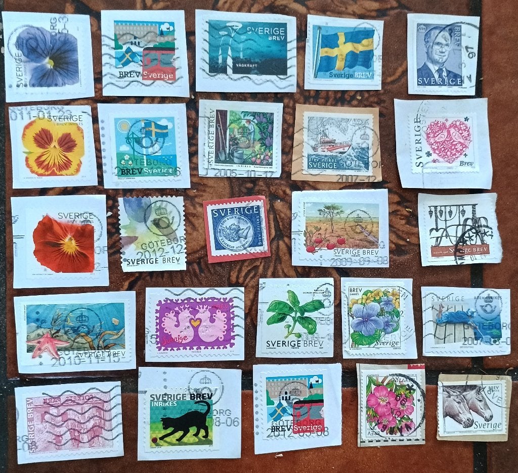 Zweden (1), Verzenden, Zweden, Gestempeld
