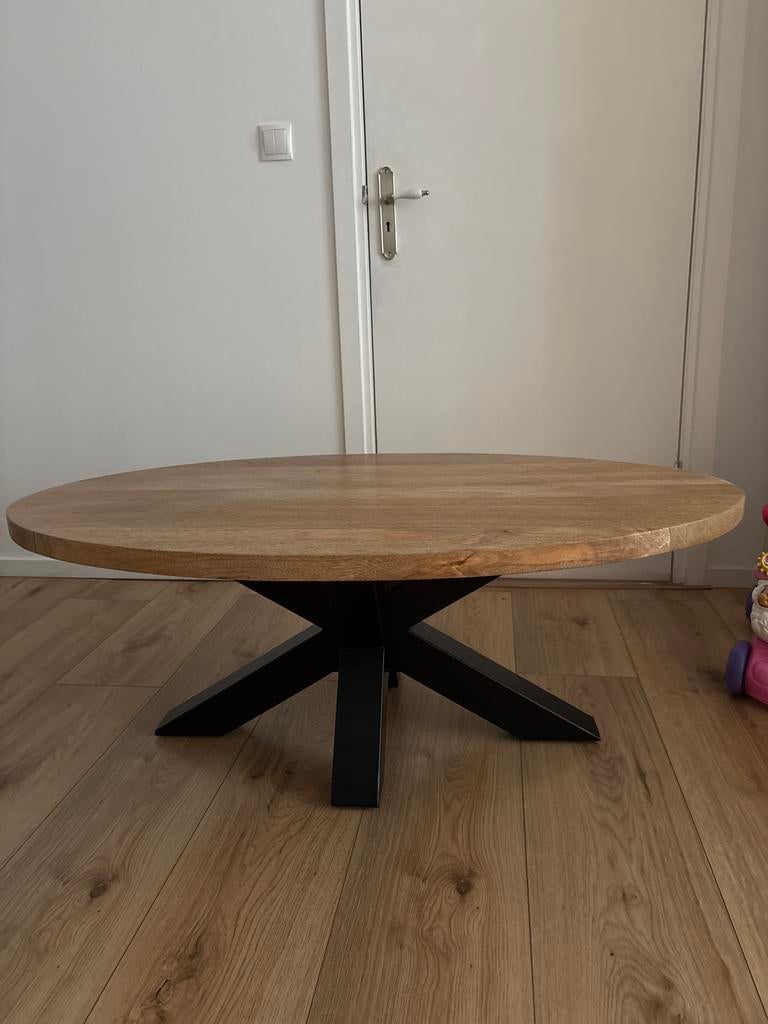 Nieuwe Mangohouten Salontafel - Zware Kwaliteit, Ophalen, Zo goed als nieuw