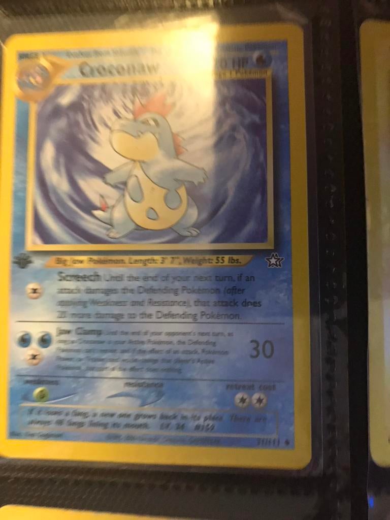 Pokémon kaart Croconaw, Ophalen of Verzenden, Gebruikt, Losse kaart