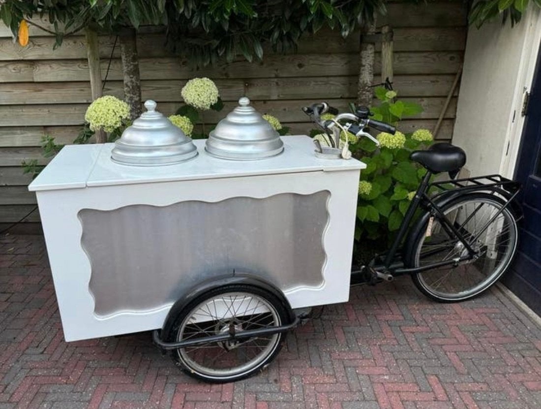 Bakfiets met vriezer - Ideaal voor ijsverkoop!, Terugtraprem, Gebruikt, Goederen, Ophalen