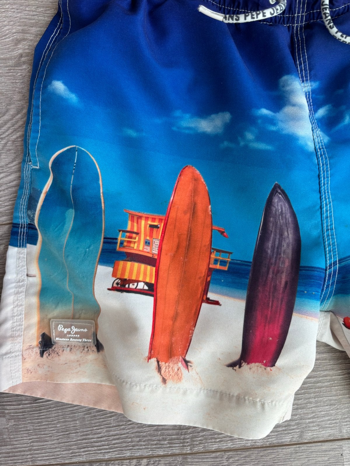 Pepe Jeans zwembroek maat 152 met strandprint, Gebruikt, Ophalen of Verzenden, Zwembroek, Jongen