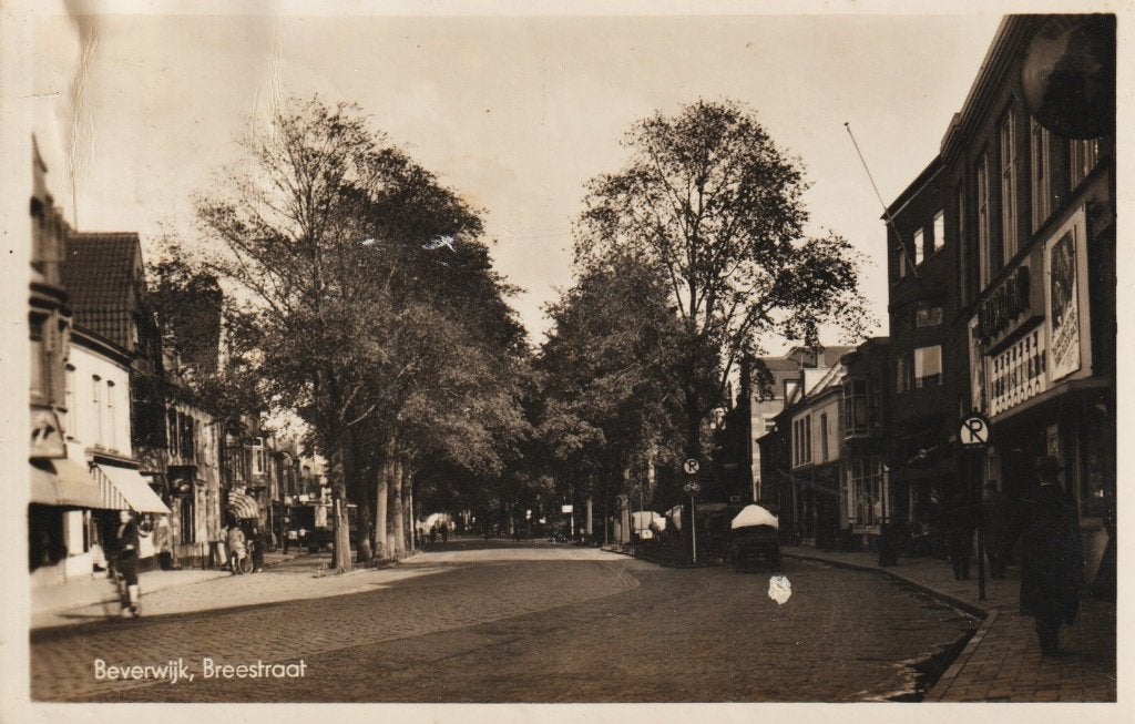 Beverwijk - Breestraat, Verzenden, 1940 tot 1960, Gelopen, Noord-Holland