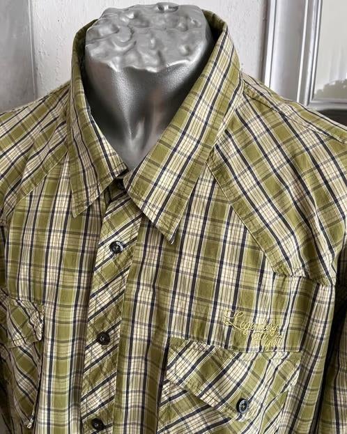 Kitaro overhemd maat 53/54[6XL], Kleding | Heren, Overhemden, Ophalen of Verzenden, Zo goed als nieuw, Groen, Overige halswijdtes