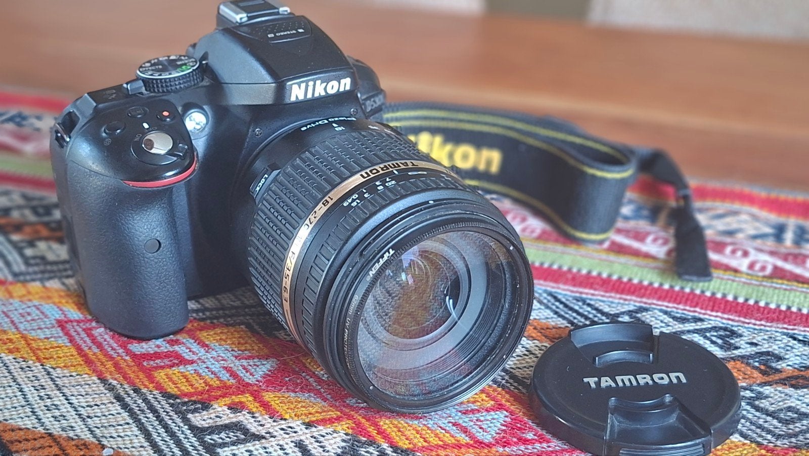 Nikon D3200 Spiegelreflexcamera met Tamron 18-270mm lens, Gebruikt, Spiegelreflex, Lensdop, Nikon