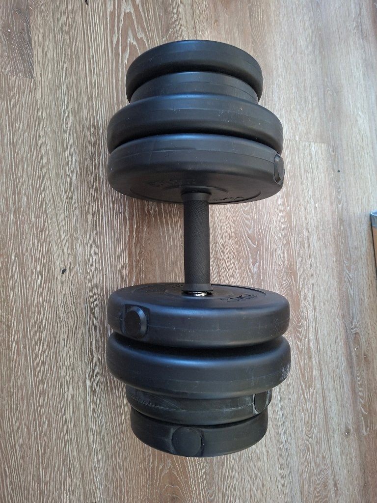 Dumbell 14,5 kg, Ophalen, Gebruikt, Benen, Krachtstation