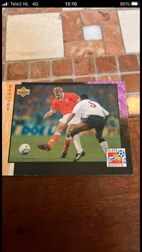 Bergkamo panini upperdeck 1994, Ophalen of Verzenden, Zo goed als nieuw, Buitenlandse clubs, Poster, Plaatje of Sticker