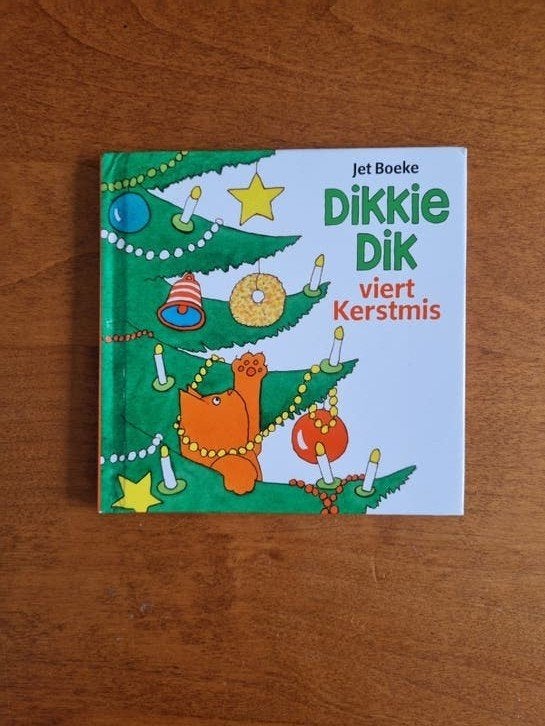 Dikkie Dik viert Kerstmis - Prentenboek, Ophalen of Verzenden, Zo goed als nieuw, Jet Boeke, Prentenboek