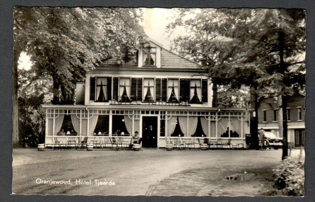 Oude Ansicht - Oranjewoud HOTEL TJAARDA 1961 - Frl., Verzamelen, Ophalen of Verzenden, 1960 tot 1980, Gelopen, Friesland