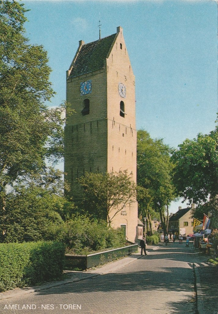 NES Ameland Toren, Verzenden, 1980 tot heden, Gelopen, Waddeneilanden