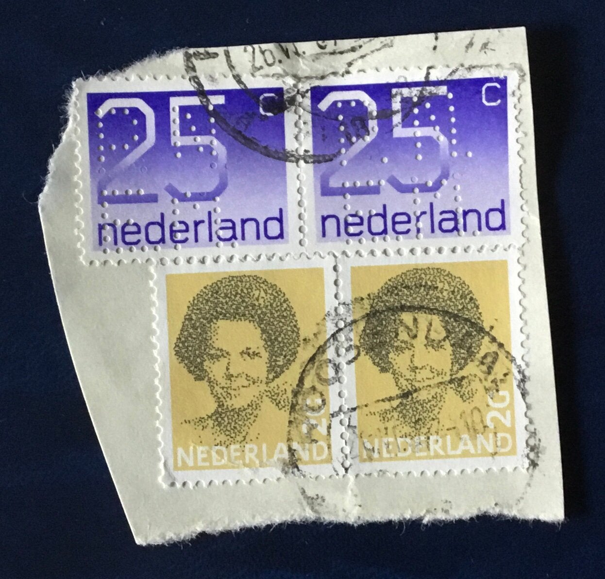 Perfins Nederland kavel per 20, Ophalen of Verzenden, Na 1940, Gestempeld