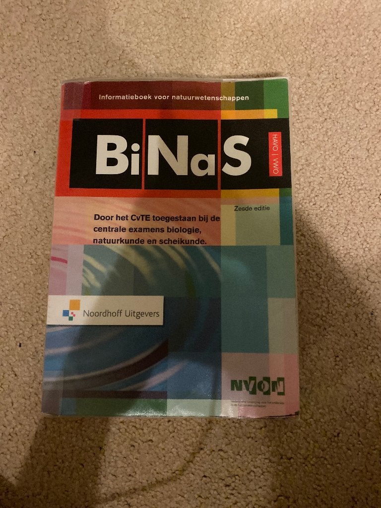 BiNaS, Verzenden, Zo goed als nieuw, Overige niveaus, Noordhoff Uitgevers