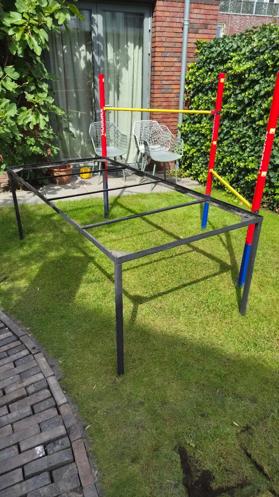 Stalen frame voor tuintafel 210x100x75 cm, Ophalen of Verzenden, Rechthoekig