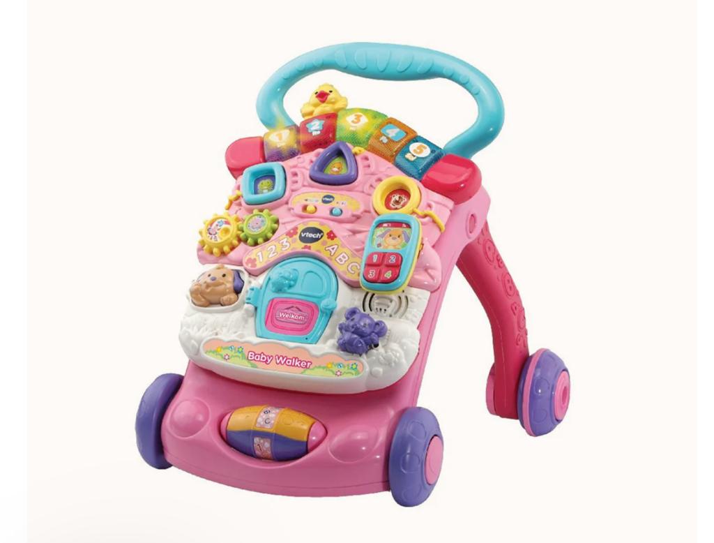 VTech Baby Walker Roze - Interactieve Loopwagen, Ophalen, Zo goed als nieuw, Overige typen, Met licht