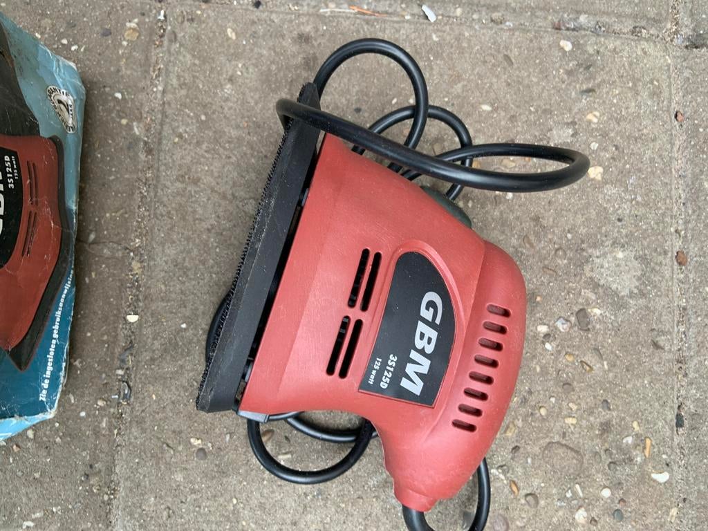 GBM Detailschuurmachine 125 Watt, Ophalen of Verzenden, Gebruikt, Minder dan 600 watt, Overige typen