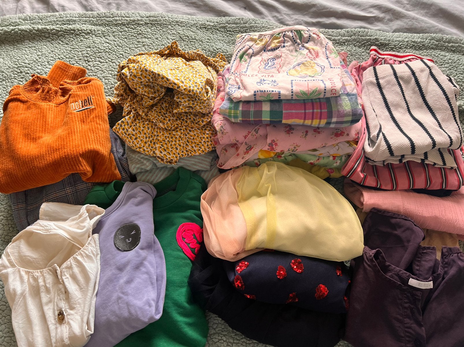Mooi pakket meisje kleding merk pompom by bar ralph lauren, Kinderen en Baby's, Ophalen, Gebruikt, Meisje, Overige typen
