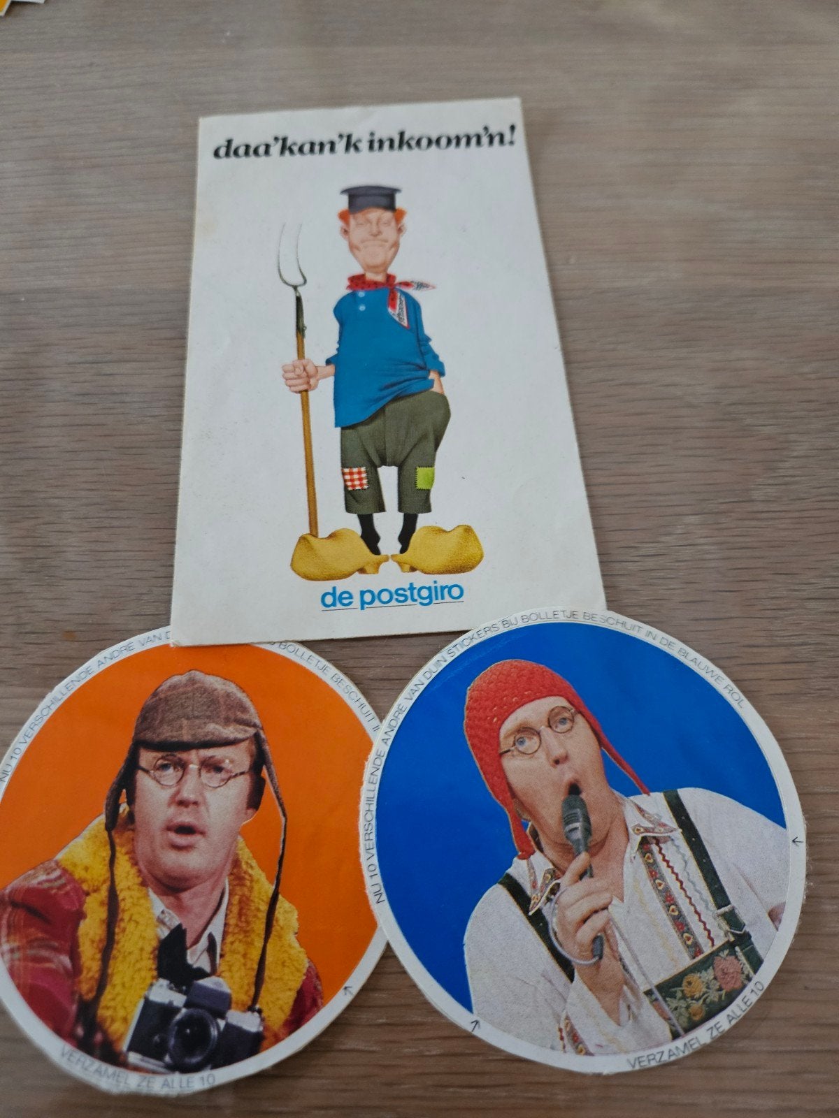 Andre van Duin stickers, Ophalen of Verzenden, Zo goed als nieuw