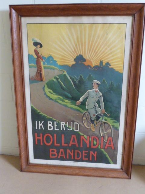 antieke fiets AFFICHE oldtimer buitenbanden rijwiel retro, Ophalen