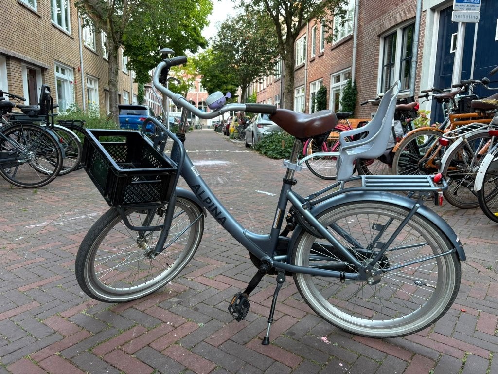Alpina Clubb 22 inch meisjesfiets + uniek poppenzitje, Fietsen en Brommers, Ophalen, Terugtraprem, 22 inch, Gebruikt