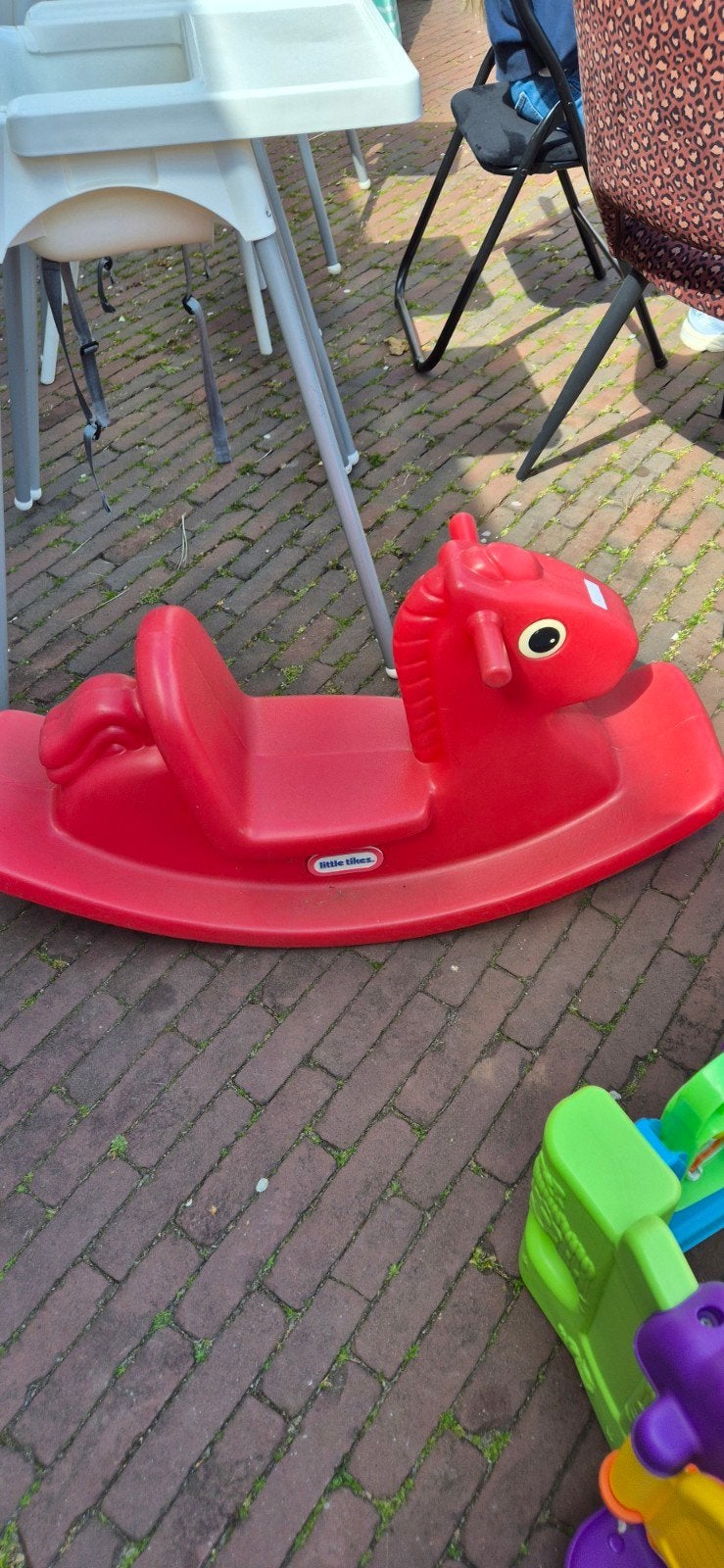 Little Tikes rood hobbelpaard, Ophalen, Gebruikt, Jongen of Meisje