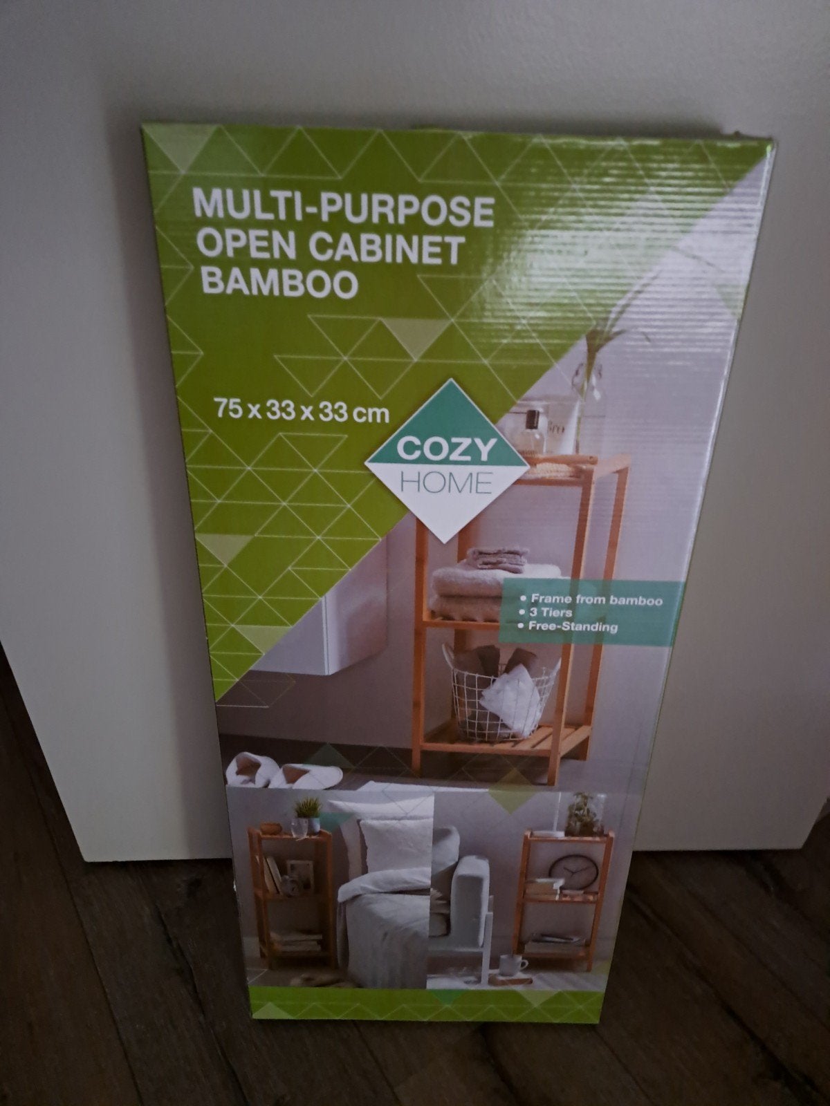 Multifunctionele Bamboe Open Kast 75x33x33 cm, Ophalen, Nieuw