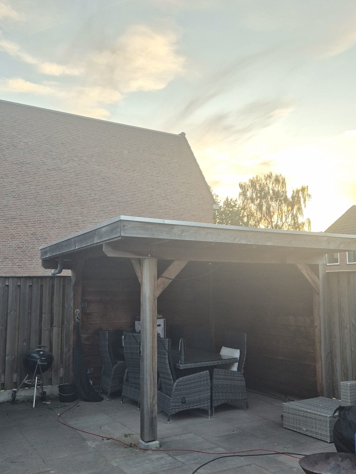 Douglas overkapping, Tuin en Terras, Ophalen, Gebruikt, Tuinpaviljoen