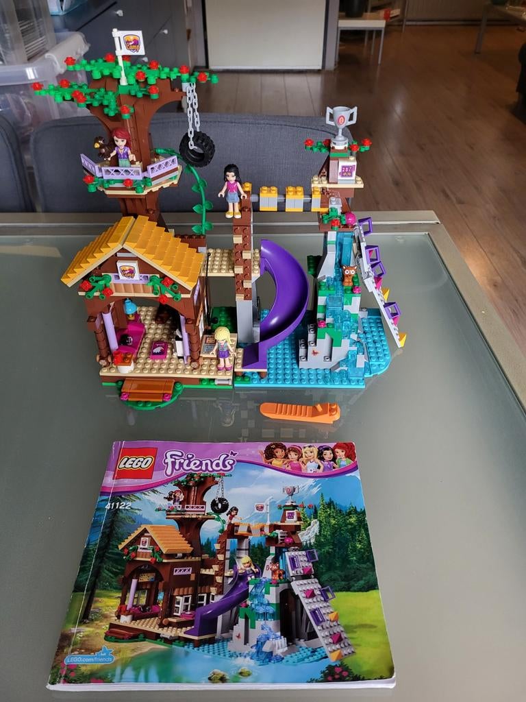 Lego Friends 41122 Avonturenkamp Boomhut - Compleet, Kinderen en Baby's, Speelgoed | Duplo en Lego, Gebruikt, Lego, Complete set