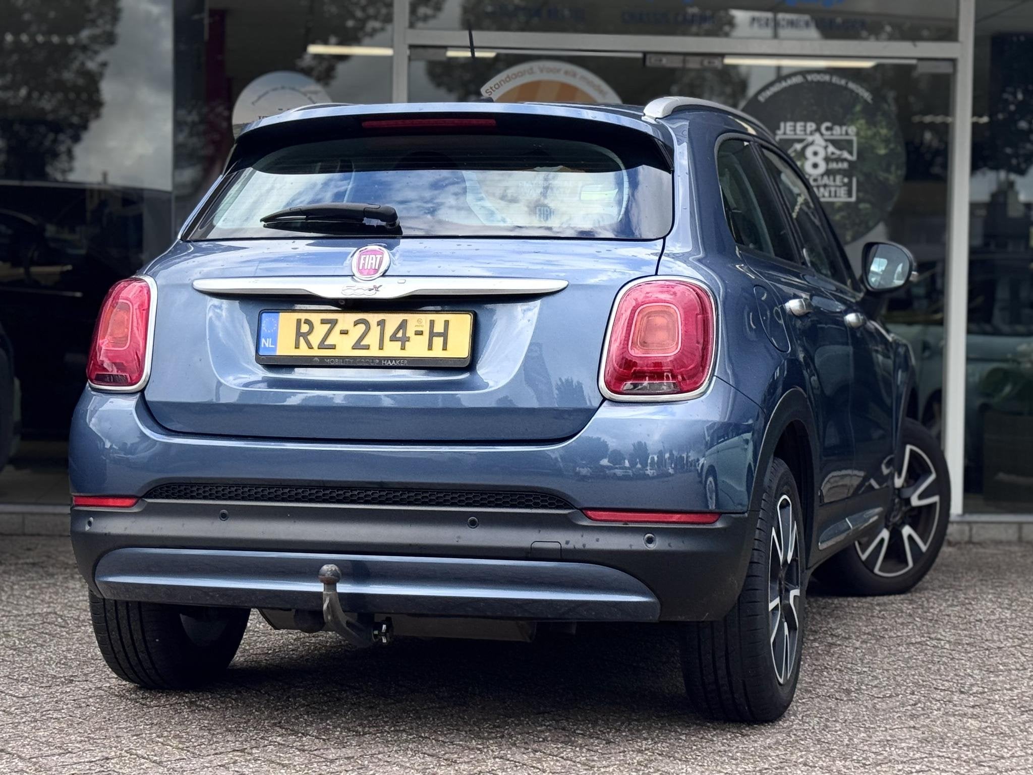 Fiat 500 X 1.4 Turbo MultiAir Mirror | Camera | Trekhaak | C, Stof, Gebruikt, 4 cilinders, Blauw