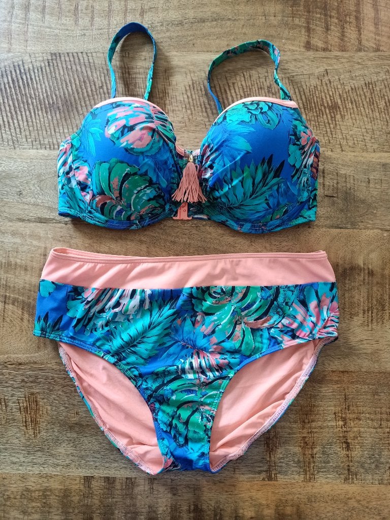 Prima donna bikini 80 E broekje 42 ZGAN blauw multicolor 80E, Blauw, Ophalen of Verzenden, Zo goed als nieuw, Bikini