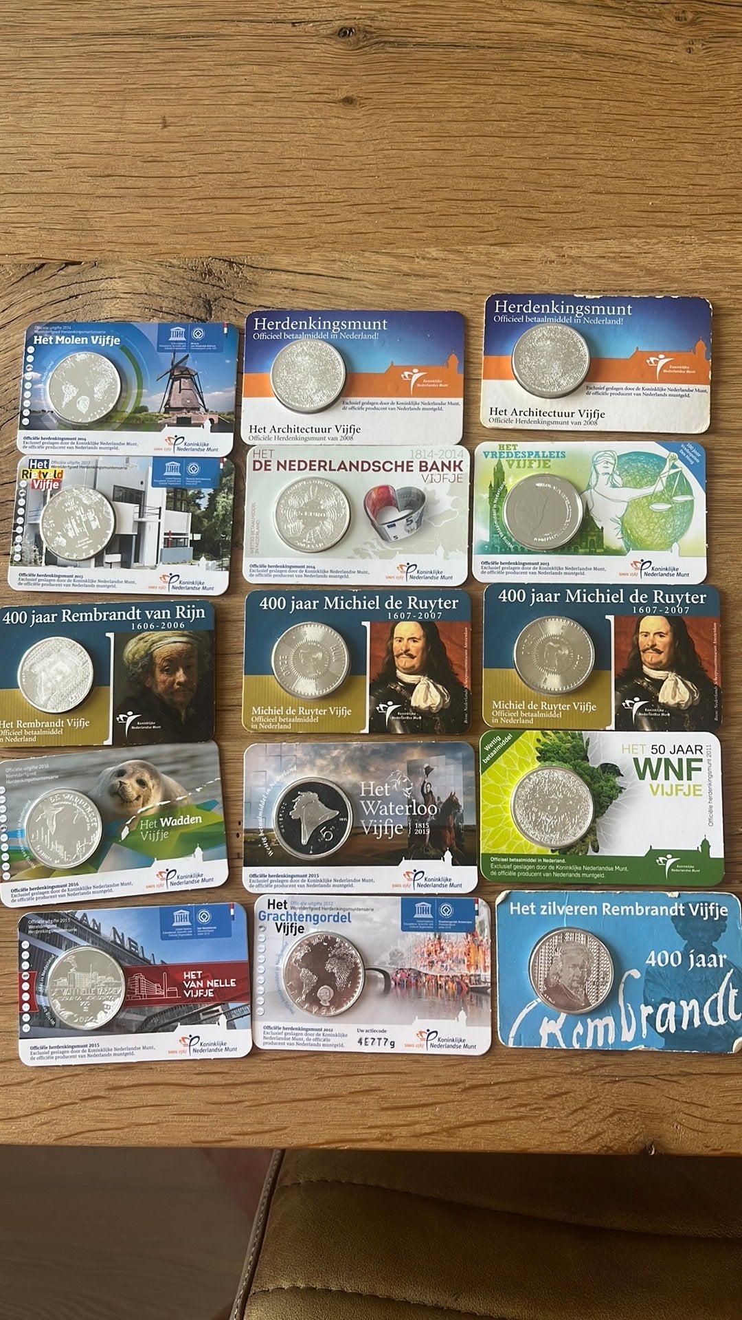 Collectie Herdenkingsmunten - Zilveren Vijfjes, Ophalen of Verzenden, Overige typen