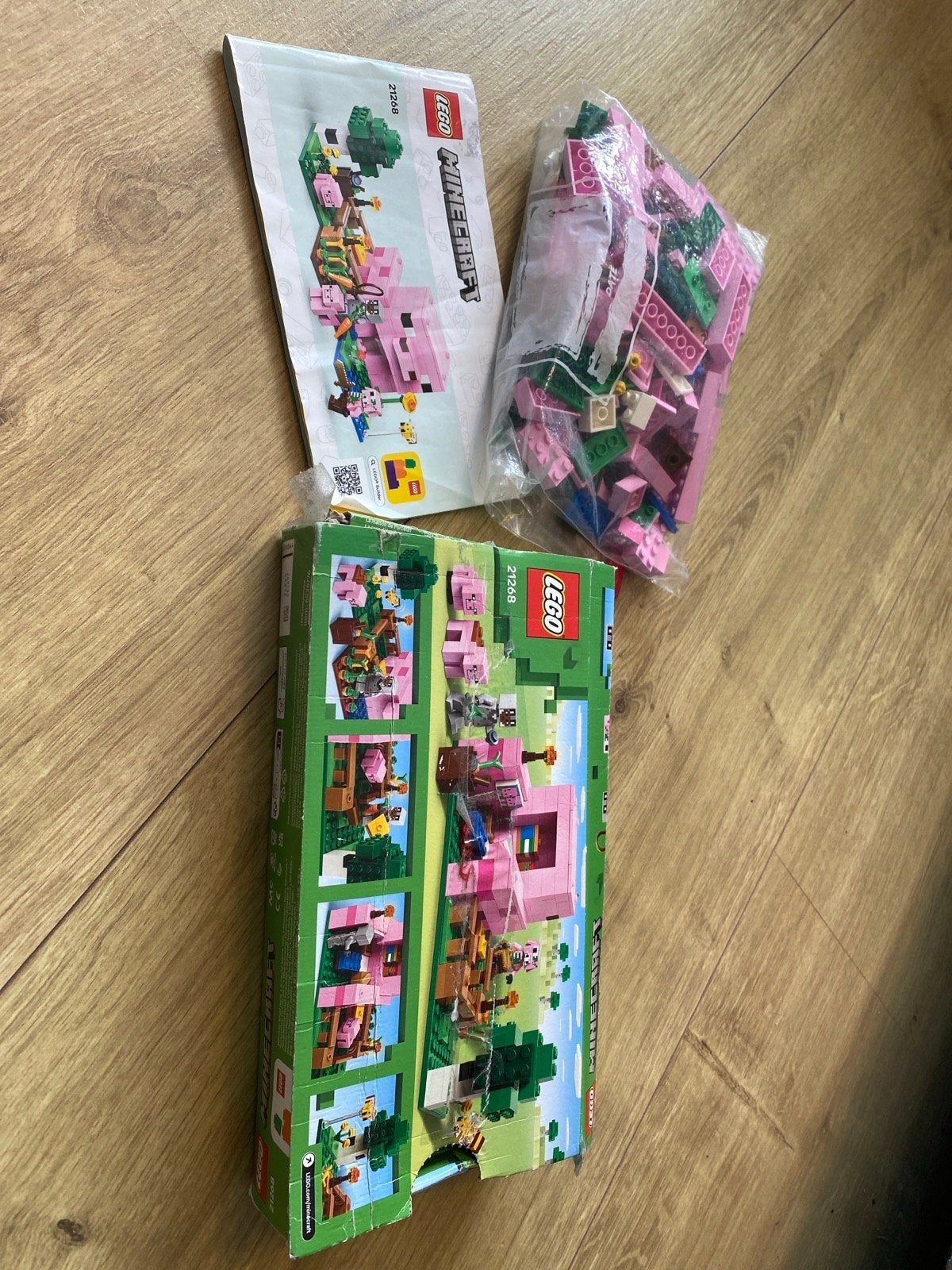 LEGO Minecraft 21170 Het Varkenshuis Compleet, Gebruikt, Minecraft, Lego, Ophalen of Verzenden