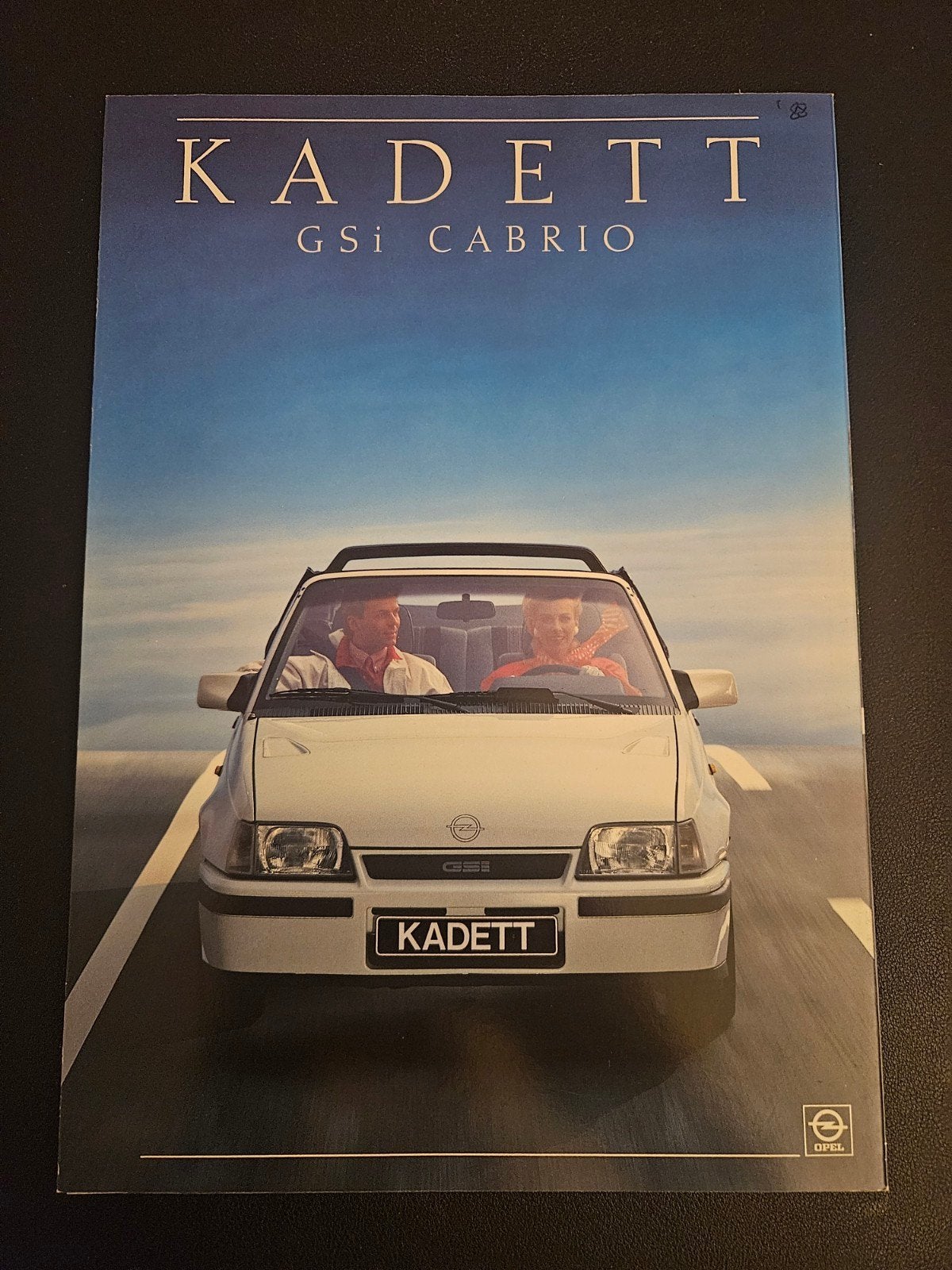 Brochure Opel Kadett GSi Cabrio Italië, Ophalen of Verzenden, Zo goed als nieuw, Opel
