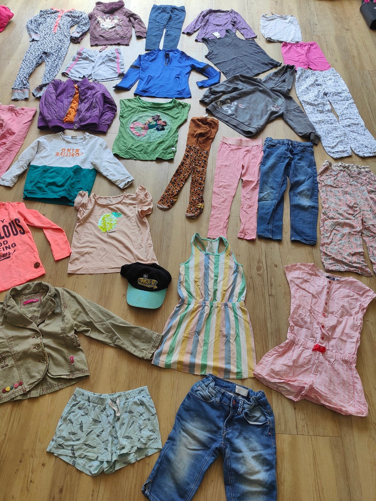 27-delig Zomer Kledingpakket Meisje Maat 122 128, Ophalen of Verzenden, Meisje