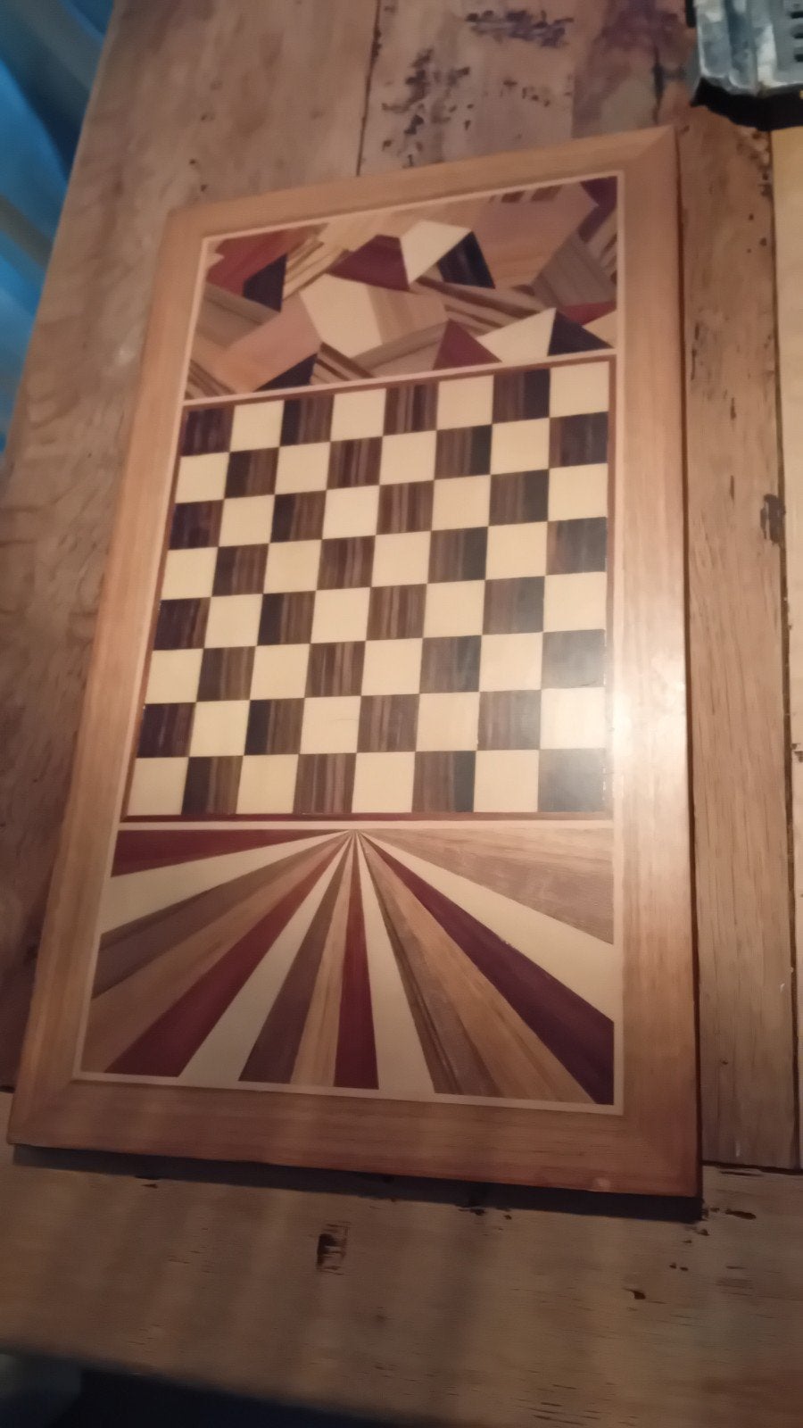 Schaakbord/ Dambord, Een of twee spelers, Ophalen, Gebruikt