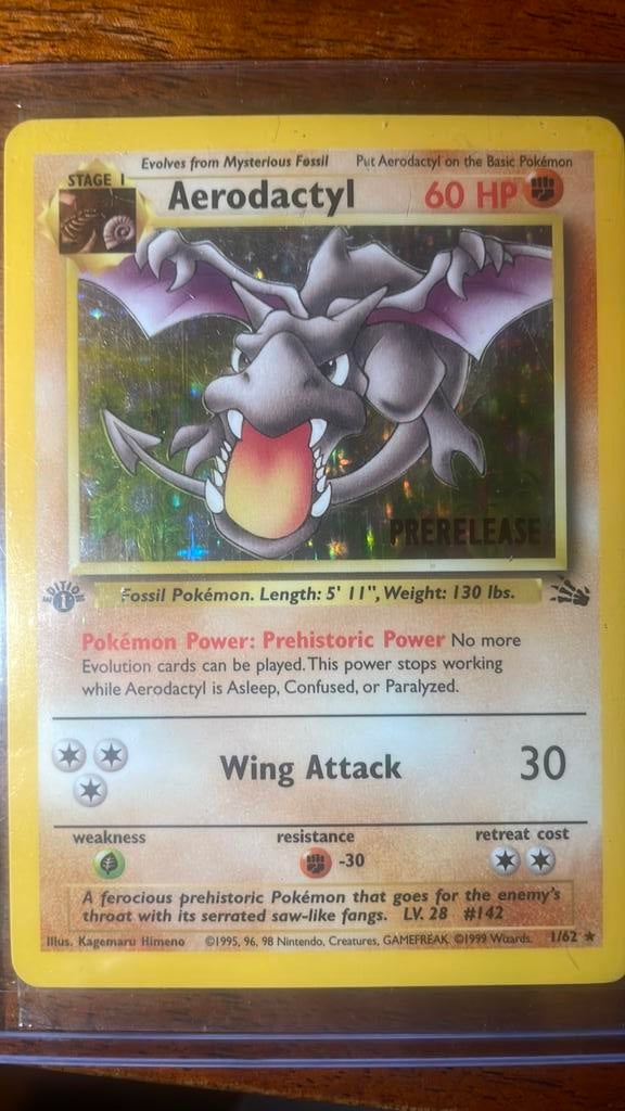 Aerodactyl prerelease first edition, Ophalen, Zo goed als nieuw