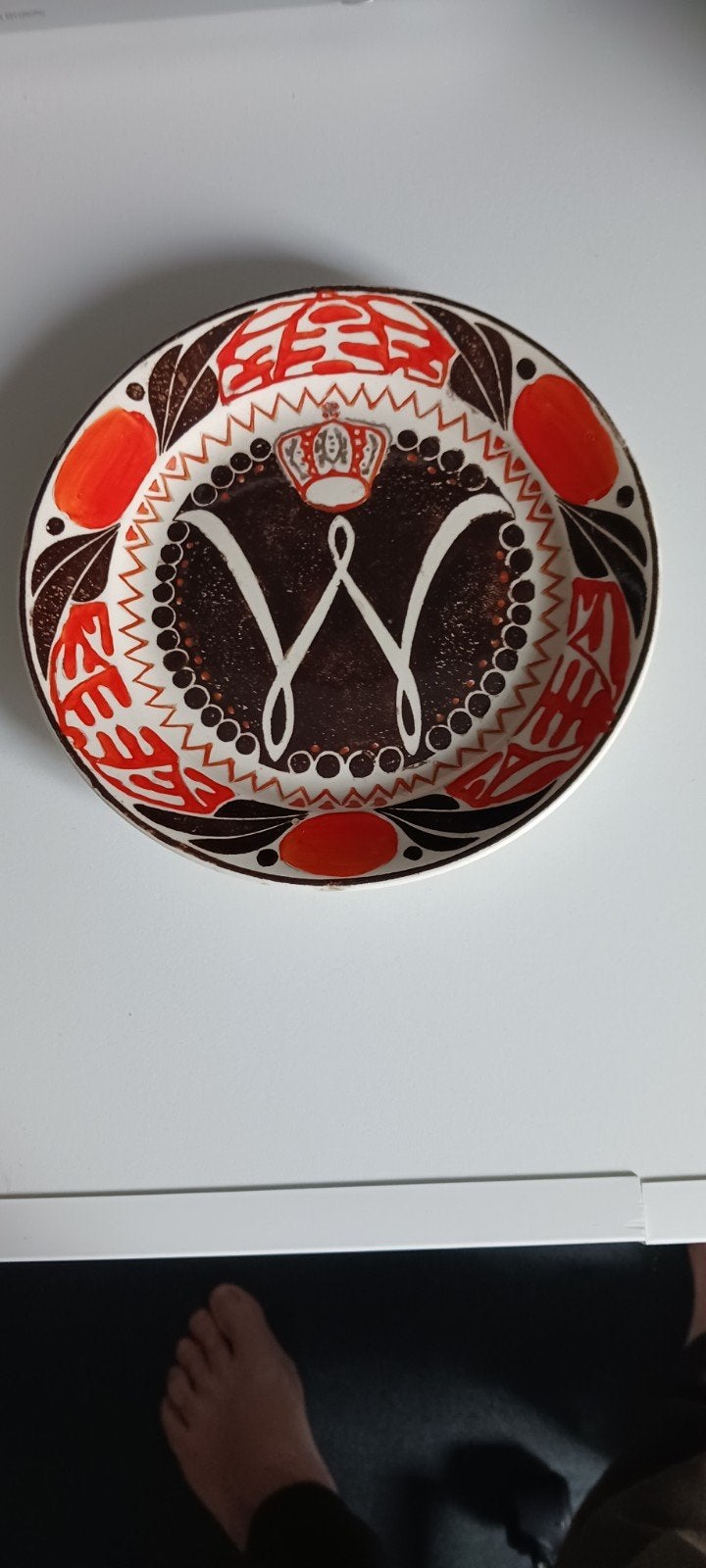 Inhuldigings bord Koningin Wilhelmina, Ophalen of Verzenden