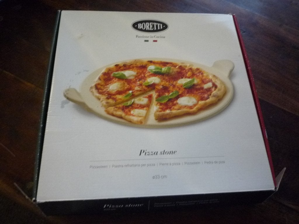 Borreti pizza steen in doos, Tuin en Terras, Pizzaovens, Ophalen of Verzenden, Zo goed als nieuw