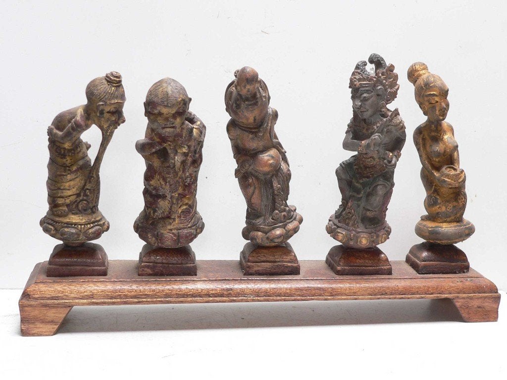 Keris grepen uit Bali HX7 beeld kunst Indonesie Indie lombok, Antiek en Kunst, Ophalen of Verzenden