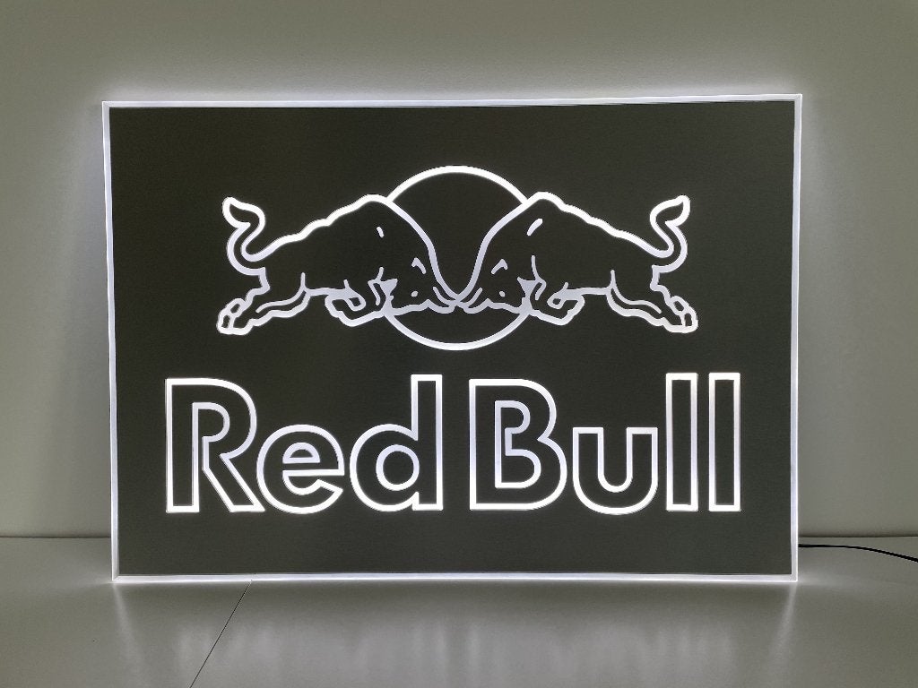 Red Bull Led lichtreclame, Verzamelen, Ophalen, Zo goed als nieuw, Lichtbak of (neon) lamp