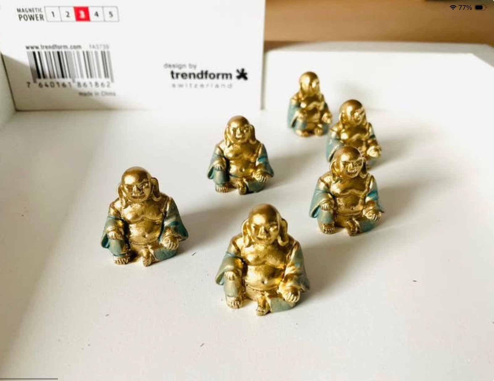 Trendform set met 6 buddha magneetjes, Ophalen of Verzenden, Nieuw