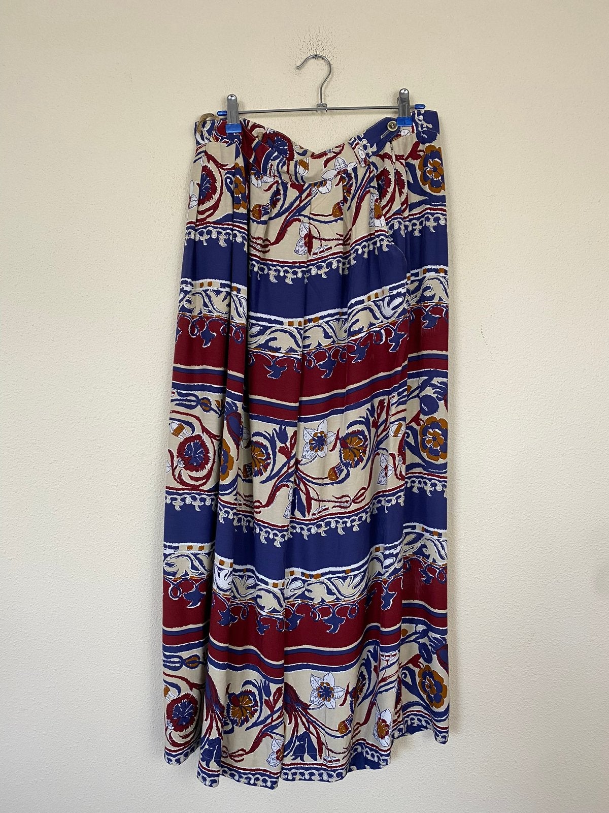 Vintage culotte/ broekrok met print - 44/2XL, Kleding | Dames, Hgv, Hgv, Maat 42/44 (L), Ophalen of Verzenden